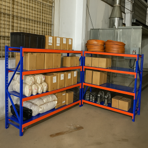 Kệ trung tải 250kg/tầng trưng bày hàng mẫu trong kho.