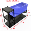 Kệ bể cá vừa bể (DxR) 120x40cm.