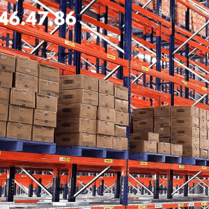 Hệ thống kệ Selective pallet lưu trữ hàng hóa trong kho công nghiệp