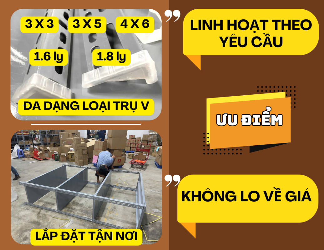 kệ sắt V đa năng giá tốt tại TPHCM